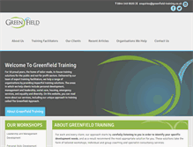 Tablet Screenshot of greenfield-training.org